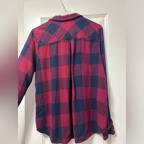 LUCKY BRAND women’s long sleeve plaid tunic L - Picture 5 of 6